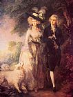 Gainsborough Paintings - The Morning Walk by Thomas Gainsborough